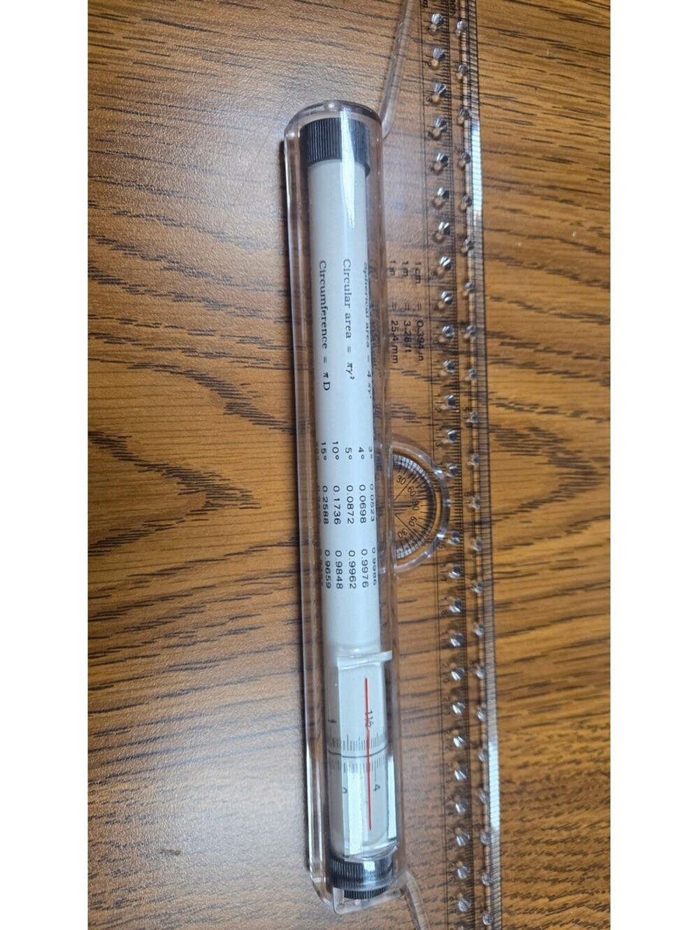 Rolling Ruler with Protractor and Square Function - Picture 4 of 4